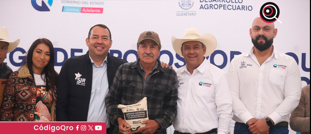 Entregan maíz para consumo humano en San Juan del Río