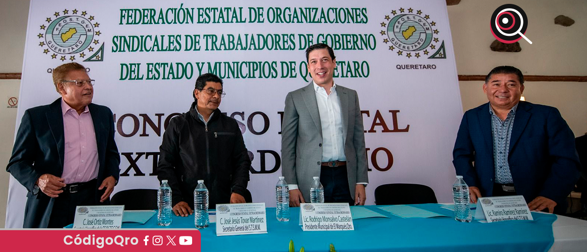 Realizan congreso estatal de organizaciones sindicales en El Marqués