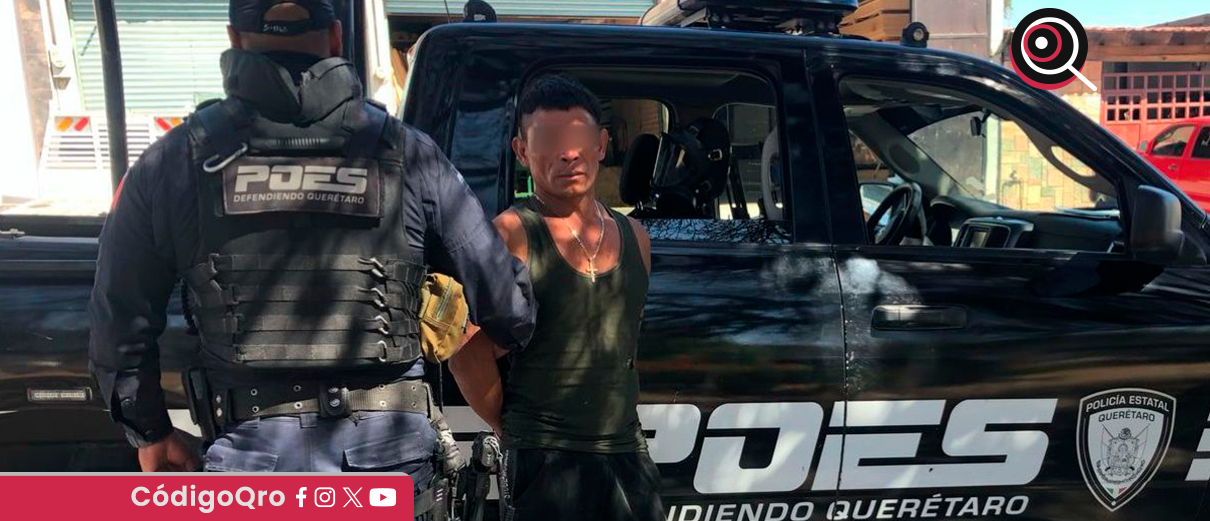 Poes detiene a sujeto por posesión de arma prohibida