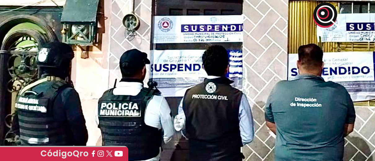 Suspenden establecimiento sin licencia en San Francisquito