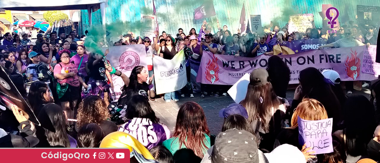 Calculan que 27 mil mujeres marcharon en el Centro Histórico
