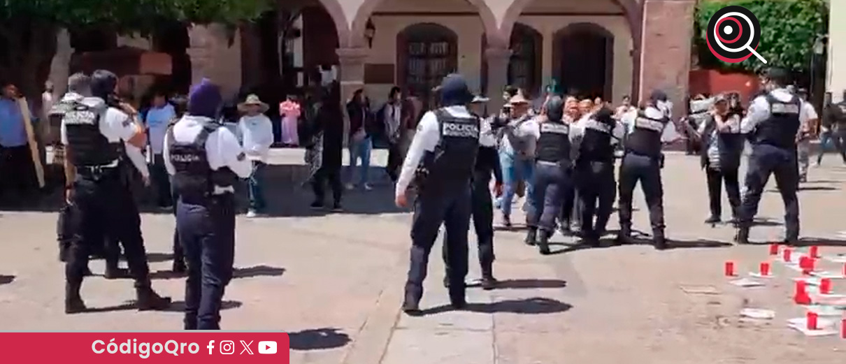 Por agresiones, detienen a 4 comerciantes en el Centro Histórico