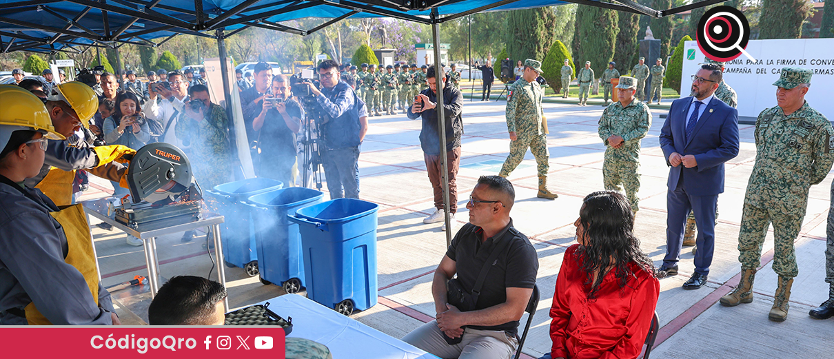 Lanzan campaña de canje de armas en Querétaro