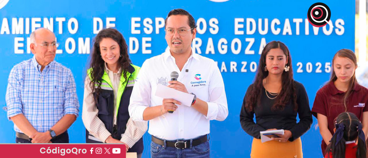Chepe Guerrero entrega obras en escuelas de Lomas de Zaragoza