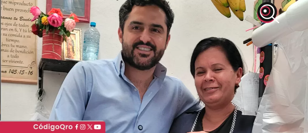 El senador Agustín Dorantes visitó el mercado Benito Juárez de San Juan del Río y presentó la Tarifa Unidos a locatarios y dirigentes del inmueble; reiteró que realiza gestiones para atender las necesidades de la ciudadanía. Foto: Especial