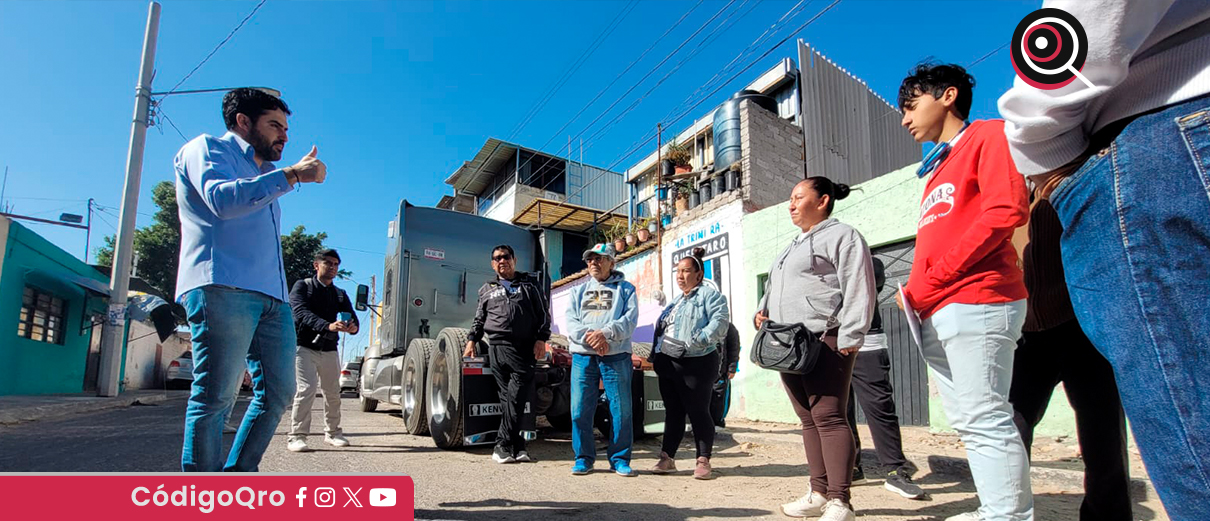 Dorantes visita el barrio de La Trinidad