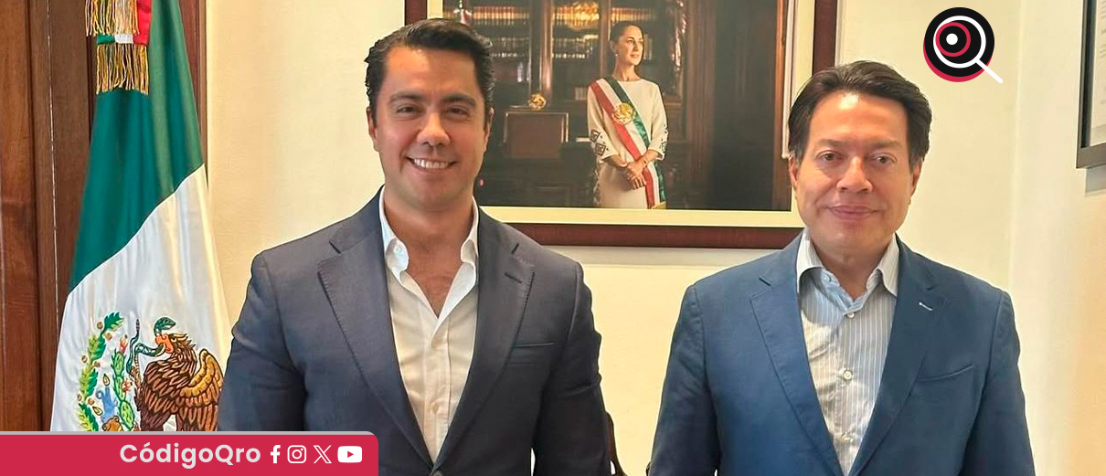 Felifer Macías se reúne con Mario Delgado