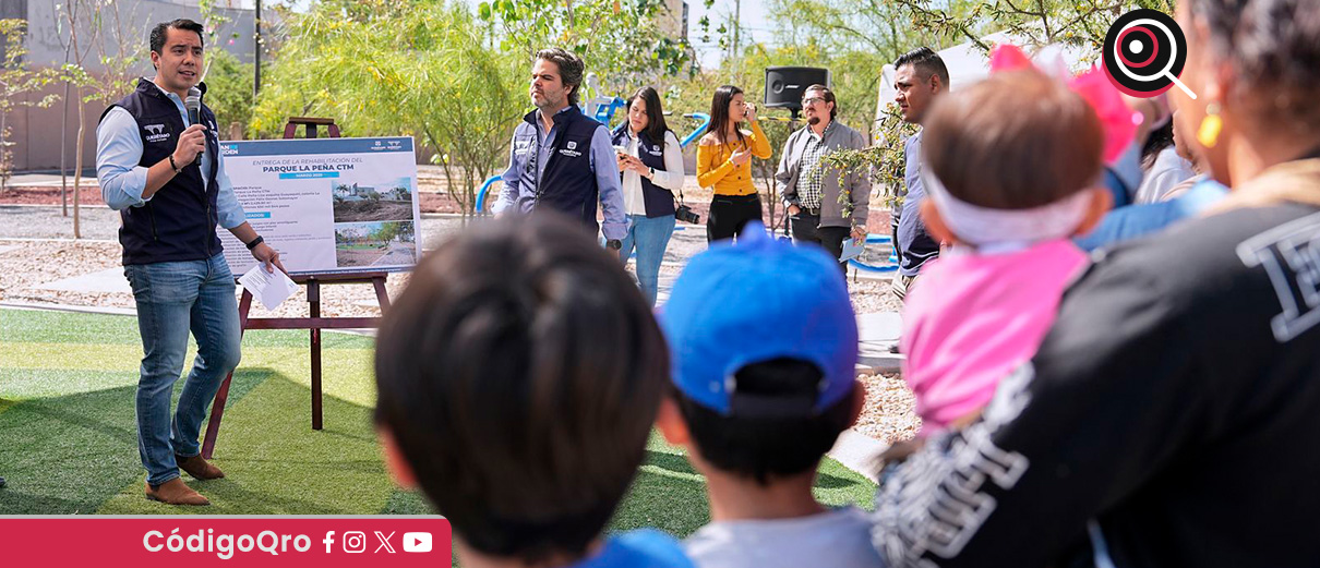 Felifer entrega rehabilitación del Parque La Peña CTM