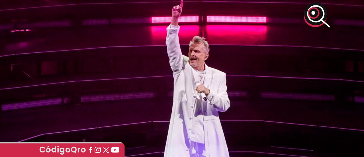 ¡Sismo sorprende a Miguel Bosé en pleno concierto!