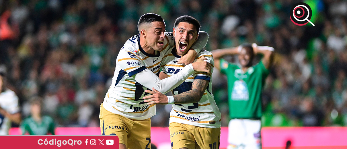 Pumas remonta y vence al León en su casa