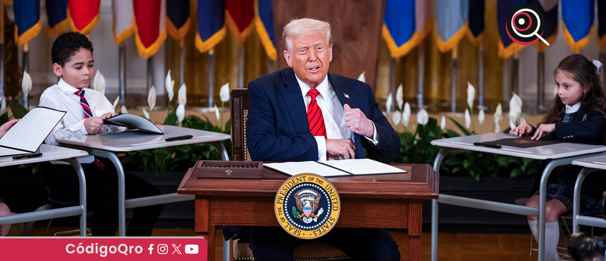 Trump firma decreto para desmantelar Departamento de Educación