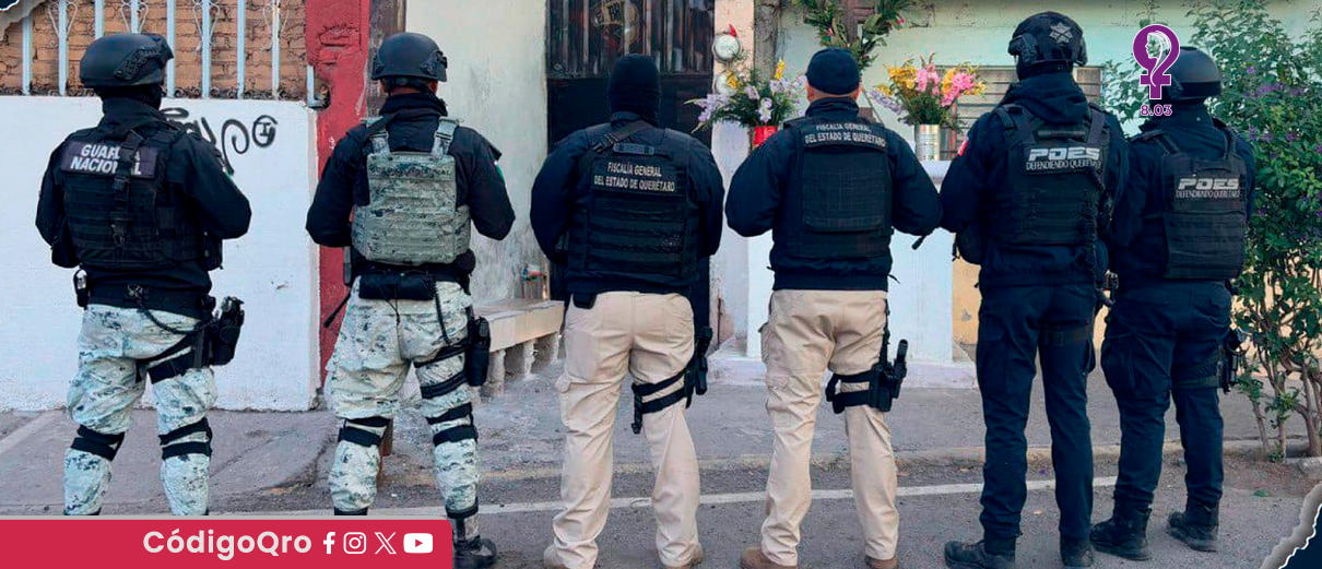 FGE asegura armas, vehículos y narcóticos en San Juan del Río