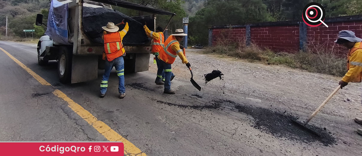 CEI brinda mantenimiento en la carretera federal 120