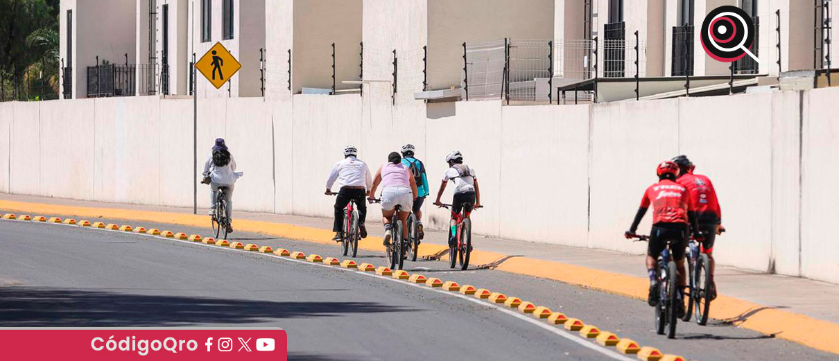 Rehabilitan ciclovía en Corregidora