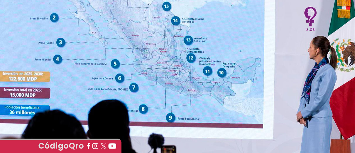Gobierno de México presenta 17 proyectos de infraestructura hídrica