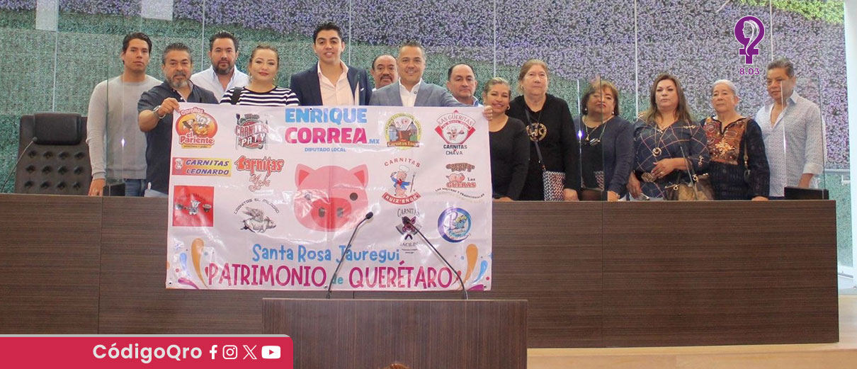 Propone diputado declarar carnitas de Santa Rosa como Patrimonio Cultural de Querétaro