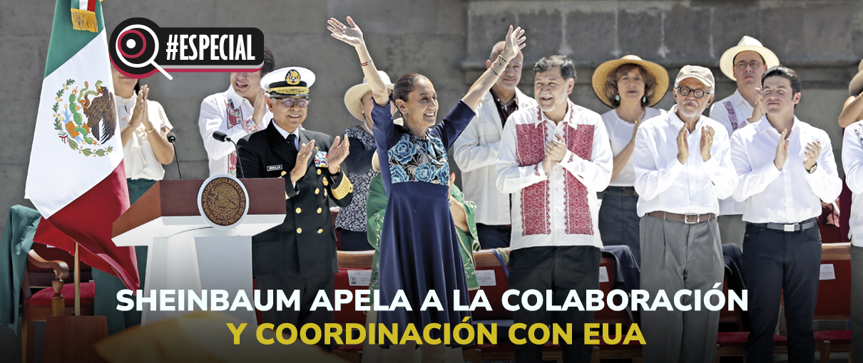 Sheinbaum apela a la colaboración y coordinación con EUA