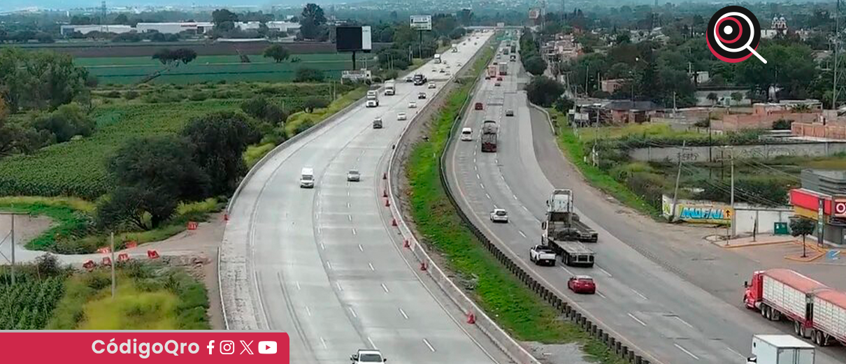 Realizan trabajos de mantenimiento en la México-Querétaro