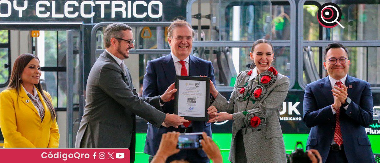 México presenta Taruk, el primer autobús eléctrico fabricado en el país