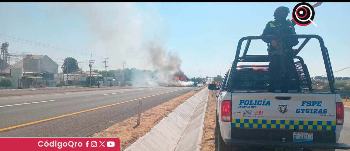 Bloqueos de carreteras en Michoacán, Guanajuato y Jalisco