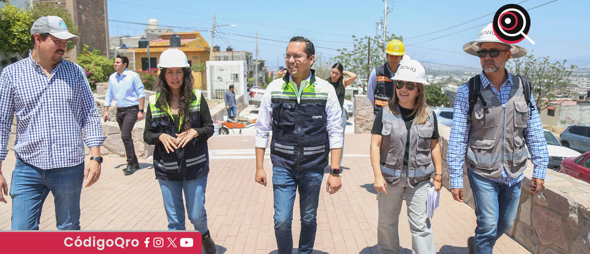 Chepe Guerrero supervisa obras en La Negreta y Santa Bárbara