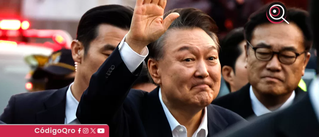 El presidente de Corea del Sur, Yoon Suk-Yeol, fue destituido por haber declarado la Ley Marcial. Foto: Agencia EFE