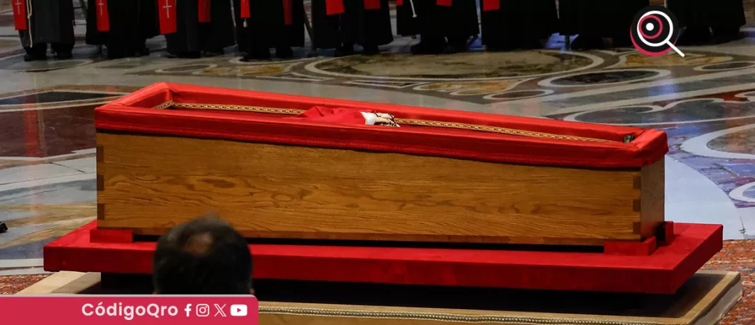 El féretro del papa Francisco fue trasladado a la Basílica de San Pedro. Foto: Agencia EFE