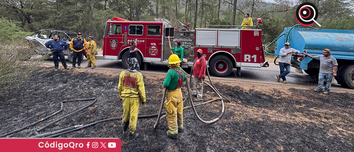 Incendio forestal en Landa de Matamoros consume más de mil hectáreas
