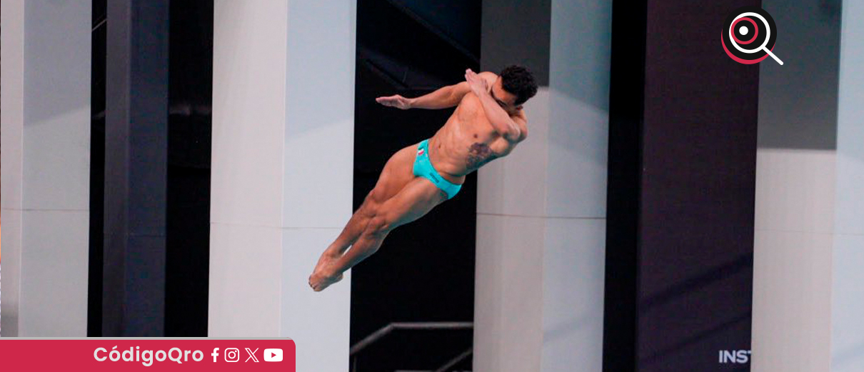 ¡Juan Celaya se cuelga la plata en la final individual de trampolín de 3 metros!