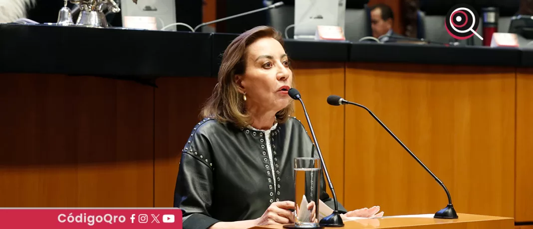 La senadora del PAN, Guadalupe Murguía, rechazó el proceso de designación de magistraturas electorales locales. Foto: Especial