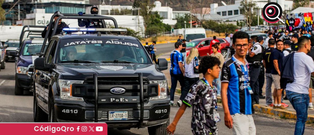 Listo, operativo de seguridad para partido Gallos Blancos-León