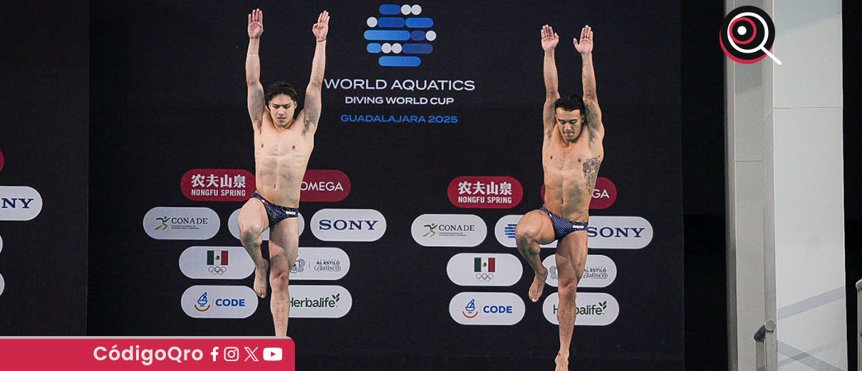 Osmar Olvera y Juan Celaya, oro en Mundial de Clavados