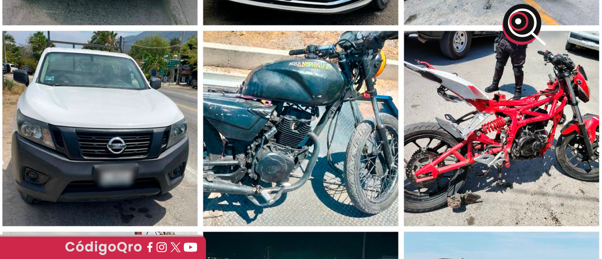 Policía Estatal recupera 12 vehículos con reporte de robo