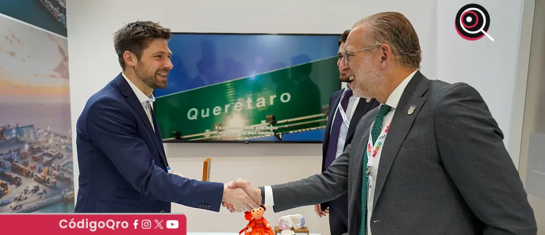 El titular de Sedesu, Marco Antonio Del Prete, encabezó la delegación del Gobierno Estatal de Querétaro en Alemania. Foto: Especial