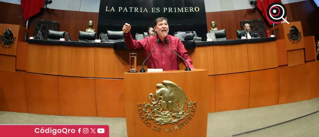 El presidente del Senado, Gerardo Fernández Noroña, rechazó las críticas de la ONU sobre las desapariciones en México. Foto: Especial