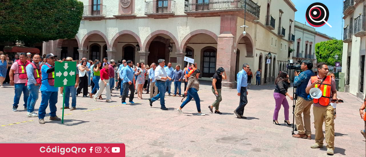 Querétaro participa en Primer Simulacro Nacional 2025