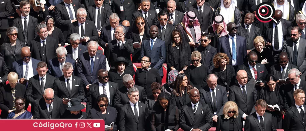 Rosa Icela Rodríguez, titular de Segob, representó a México en el funeral del papa Francisco. Foto: Especial