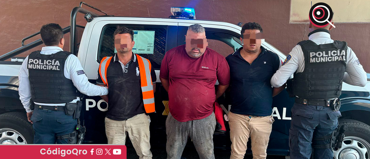 Detienen a 3 en el Anillo Vial Fray Junípero Serra