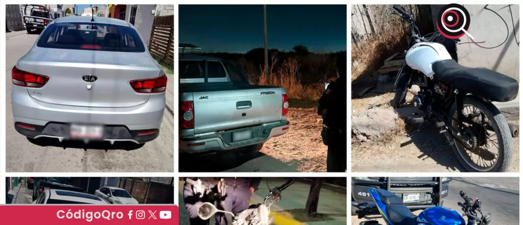 La Poes recuperó tractocamiones, camionetas, automóviles y motocicletas que tenían una carpeta de investigación abierta por robo / Foto: Cortesía