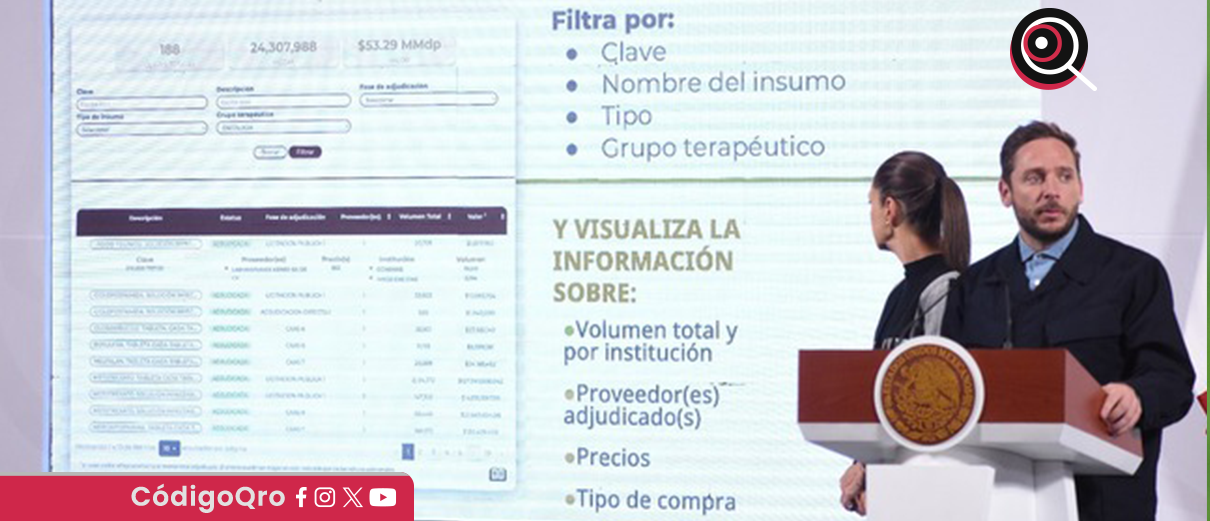 Presentan plataforma de transparencia de la compra consolidada de medicamentos