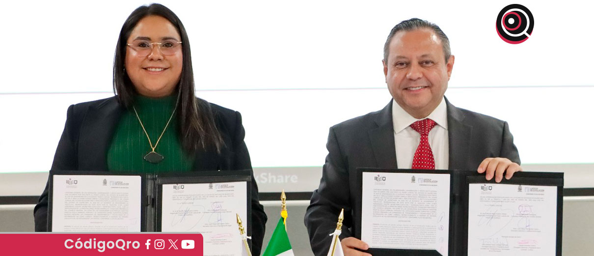 IEEQ y Poder Judicial firman convenio para fortalecer la democracia
