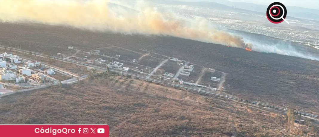 El Parque Nacional El Cimatario permanecerá cerrado este miércoles, por presencia de humo residual, tras el incendio que afectó 531 hectáreas / Foto: Cortesía