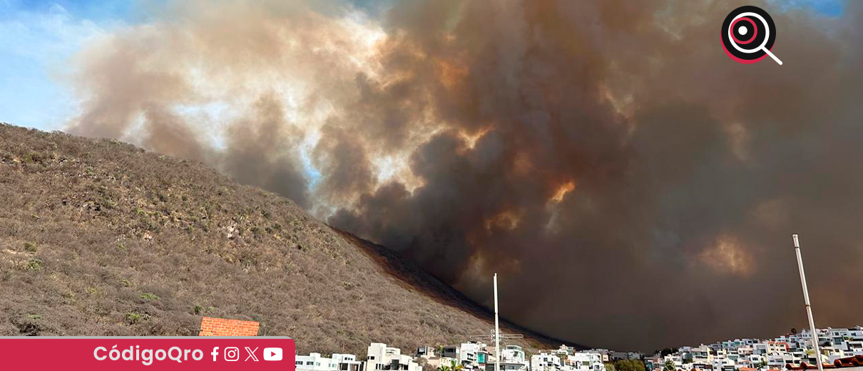 CPCEQ atiende reporte de incendio en inmediaciones del Cimatario