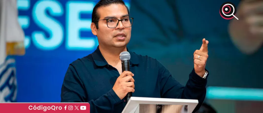 Martín Arango resaltó que Querétaro subió del lugar 57 al 13 nacional en percepción de seguridad, según la ENSU del INEGI / Foto: Cortesía
