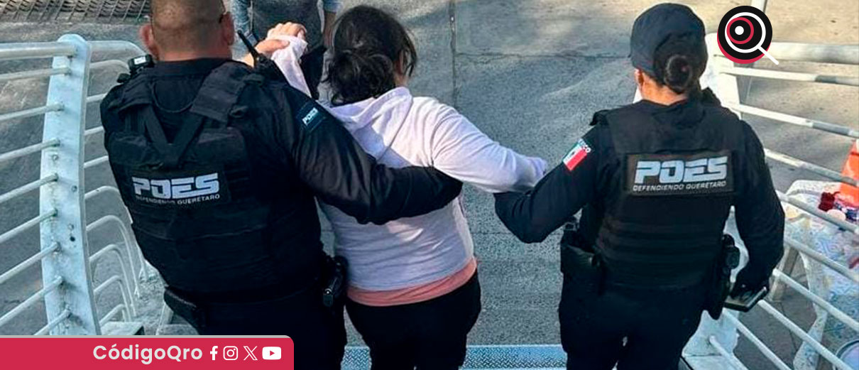 Poes auxilia a joven en crisis en puente peatonal