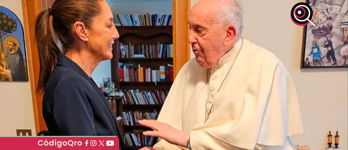 Sheinbaum lamenta fallecimiento del papa Francisco