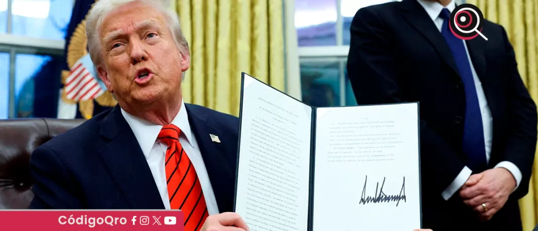 Trump firmó una orden para evitar que se acumulen aranceles sobre un mismo producto e impulsar al sector automotriz / Foto: Cortesía