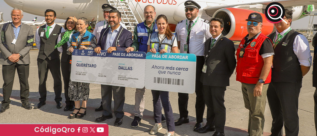 Inauguran vuelo directo Querétaro-Dallas