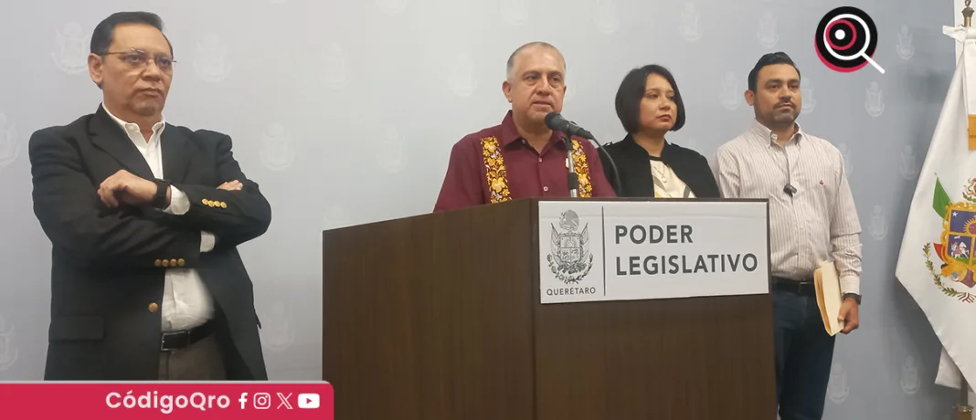 El diputado local de Morena, Sinuhé Piedragil, justificó la difusión de acordeones para la elección judicial. Foto: Mónica Gordillo