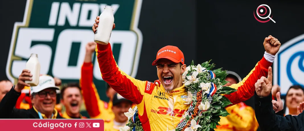 El piloto español Alex Palou logró imponerse en la edición 109 de las 500 Millas de Indianápolis. Foto: Agencia EFE